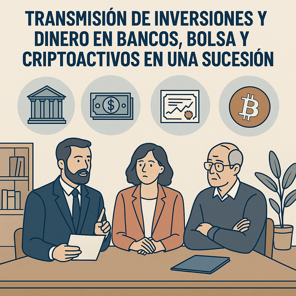 Herencia - Sucesión - Transmisión de Dinero, inversiones, etc.