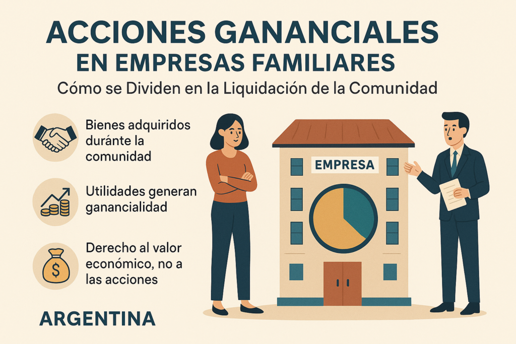 Liquidación de la comunidad de ganancias en Empresas familiares