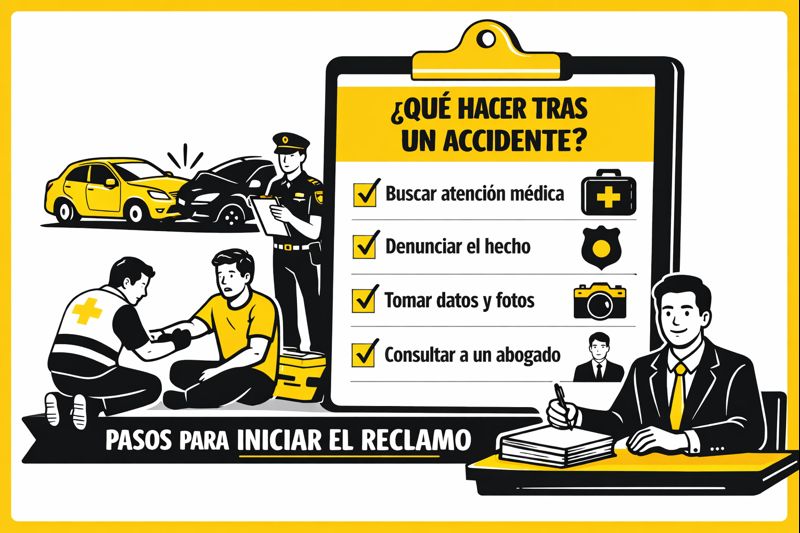 Cómo actuar tras un accidente de tránsito